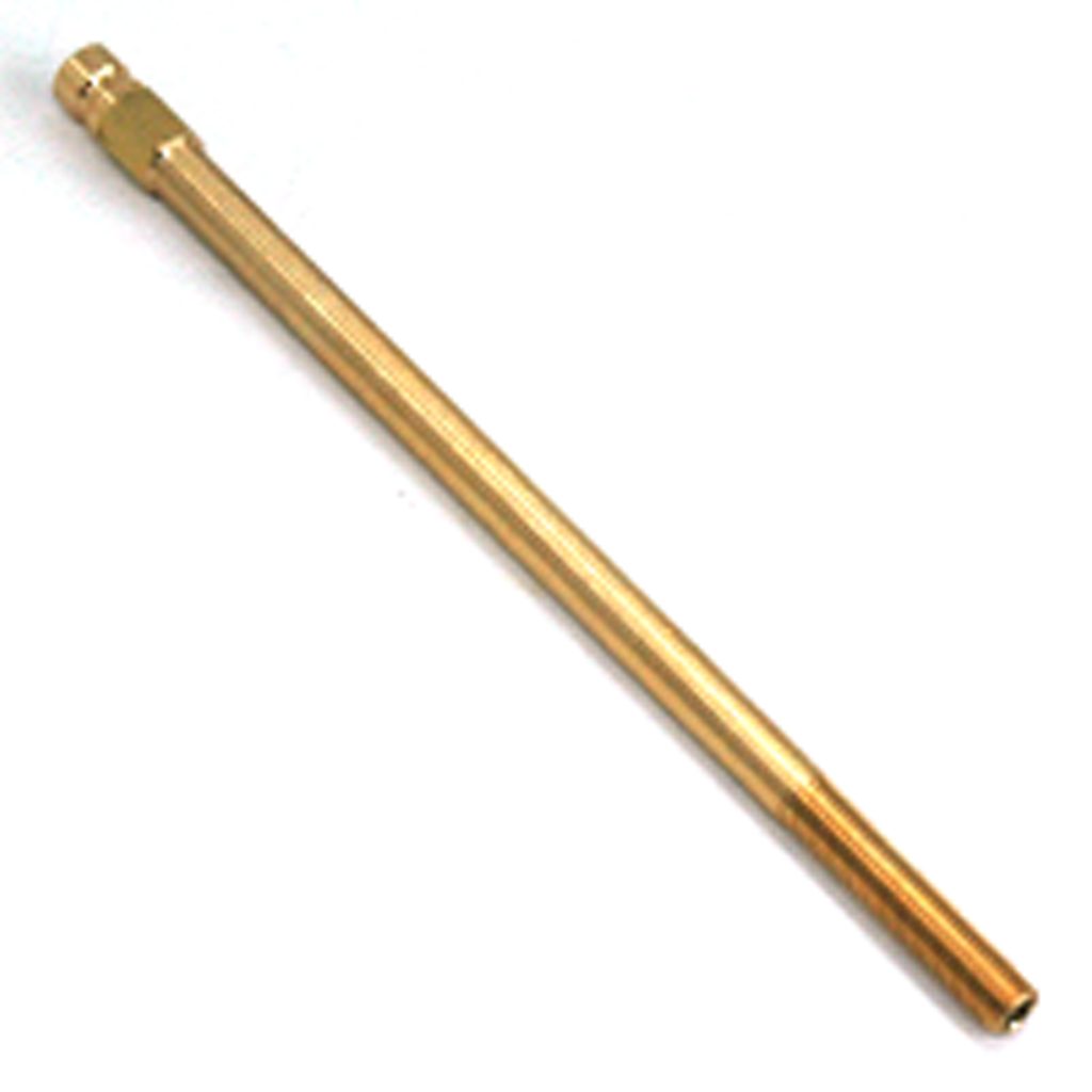 Plug, Water Extension, 200 Series, 1/4" Passage, 7" Length, 1/16" NPT, Brass