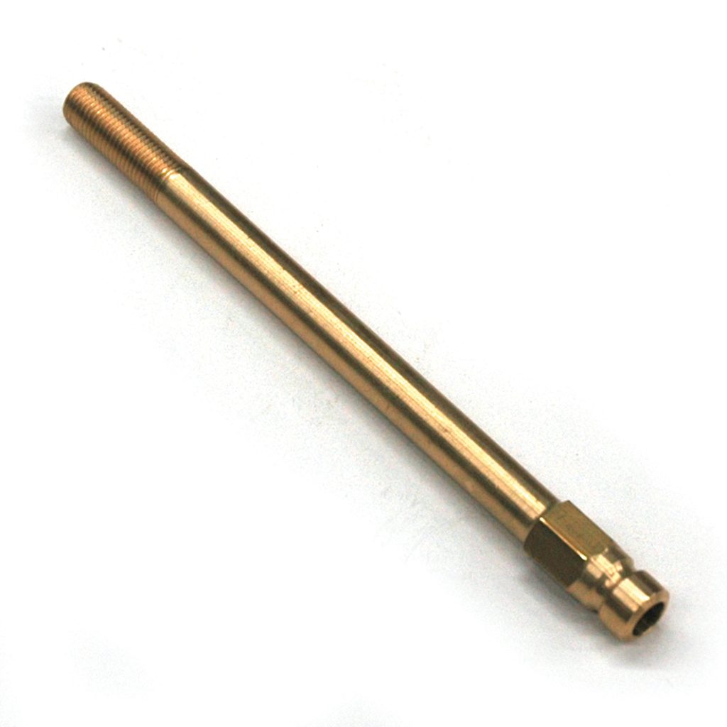 Plug, Water Extension, 200 Series, 1/4" Passage, 5" Length, 1/16" NPT, Brass