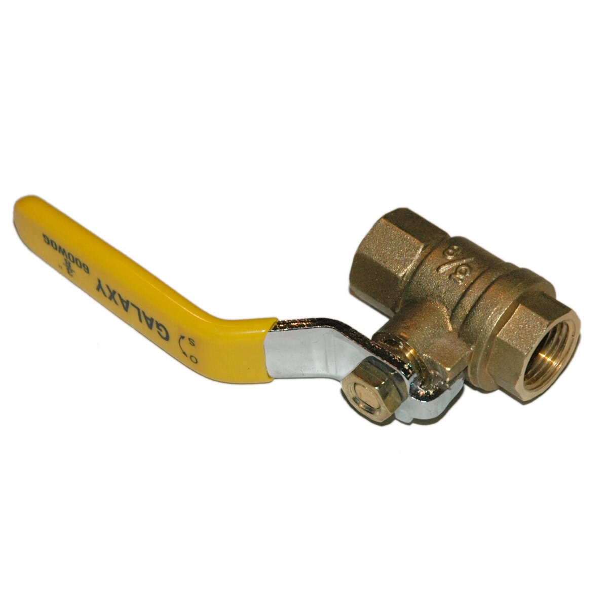 Ball Valve, 3/8", Female NPT, Econo Line, Full Port, Brass - Image 1
