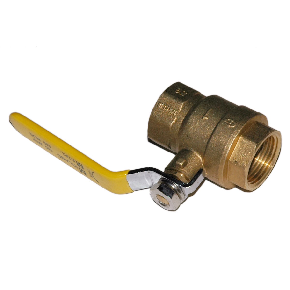Ball Valve, 1", Female NPT, Econo Line, Full Port, Brass - Image 1