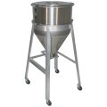 Drying Hopper, Conical, Mobile, 24″ Diameter Stainless Steel