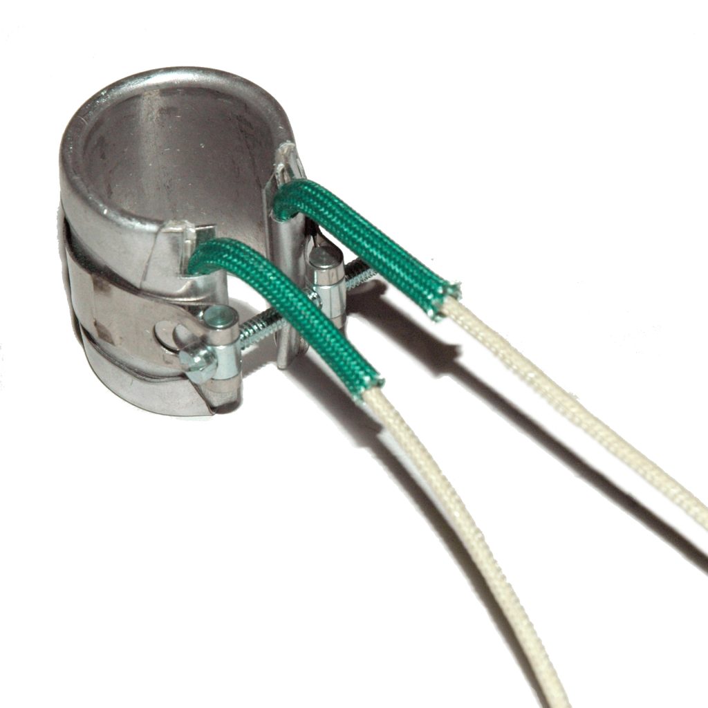 Heater Band, 1" Inside Diameter x 1-1/2" Wide, Mica, 120 Volt, 150 Watt, 12" Flex Leads
