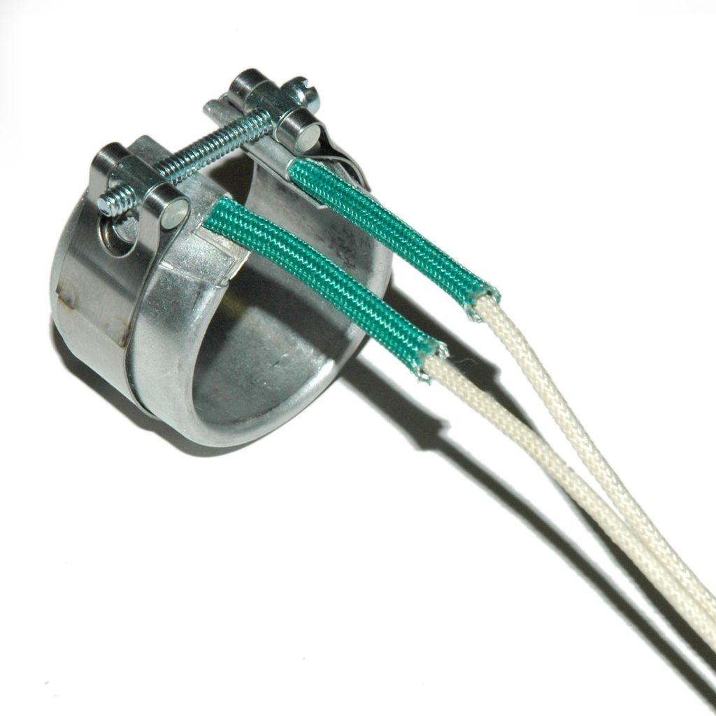 Heater Band, 1-1/4" Inside Diameter x 1" Wide, Mica, 240 Volt, 125 Watt, 12" Flex Leads