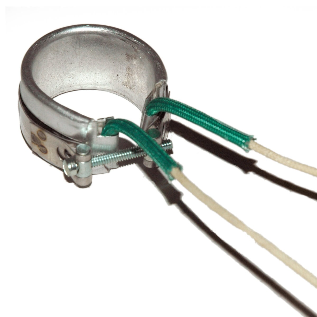 Heater Band, 1-3/8" Inside Diameter x 1" Wide, Mica, 240 Volt, 200 Watt, 12" Flex Leads - Image 1