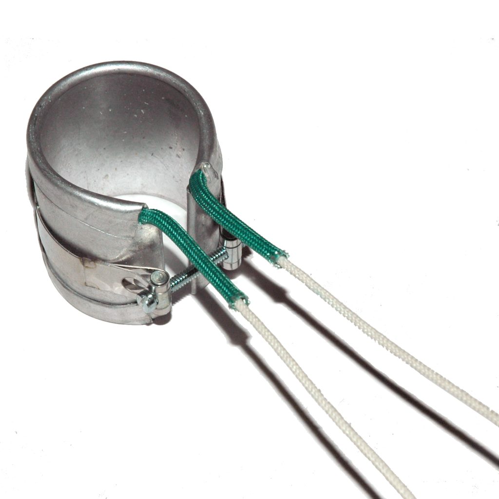 Heater Band, 1-1/2" Inside Diameter x 2" Wide, Mica, 240 Volt, 300 Watt, 12" Flex Leads
