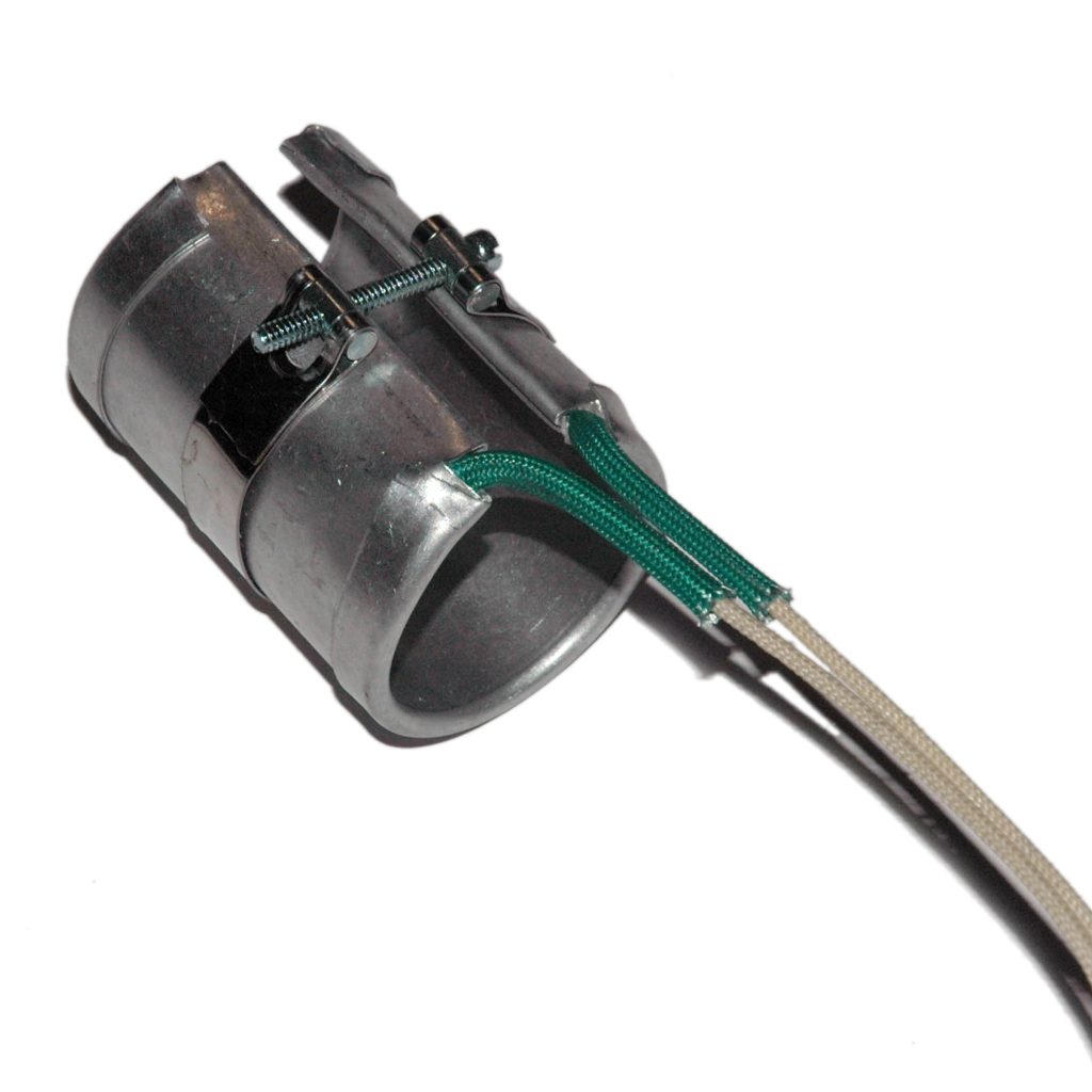 Heater Band, 1-1/2" Inside Diameter x 2-1/2" Wide, Mica, 240 Volt, 400 Watt, 12" Flex Leads