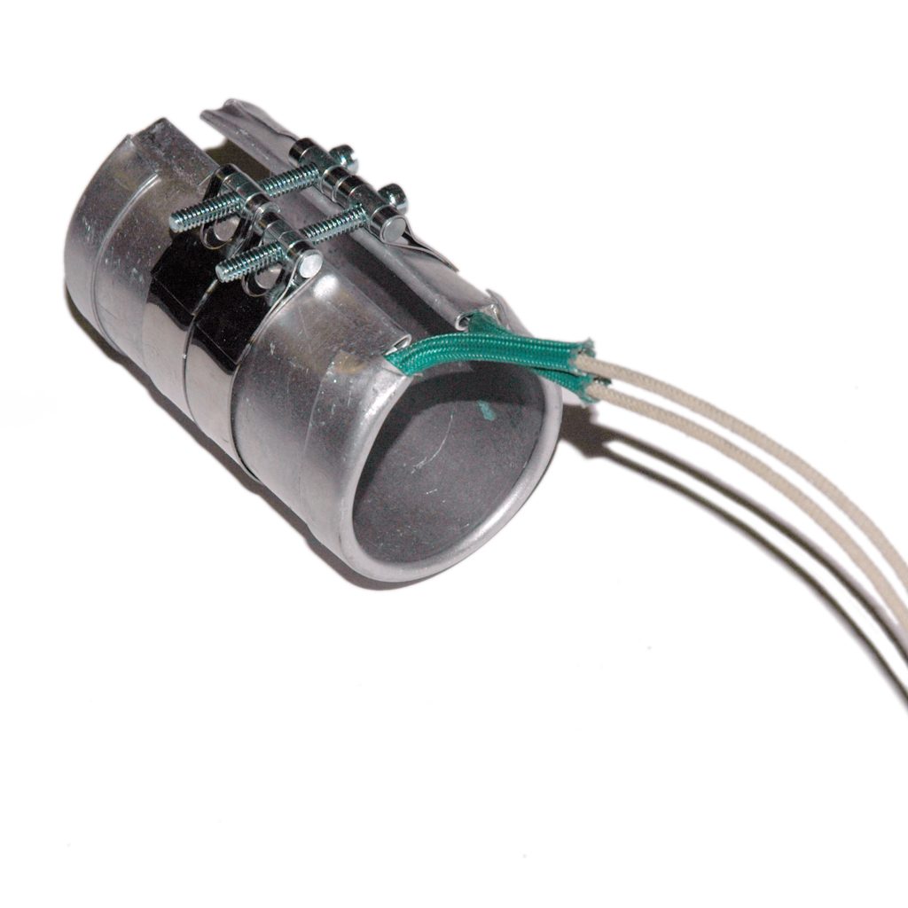 Heater Band, 1-1/2" Inside Diameter x 3" Wide, Mica, 240 Volt, 450 Watt, 12" Flex Leads