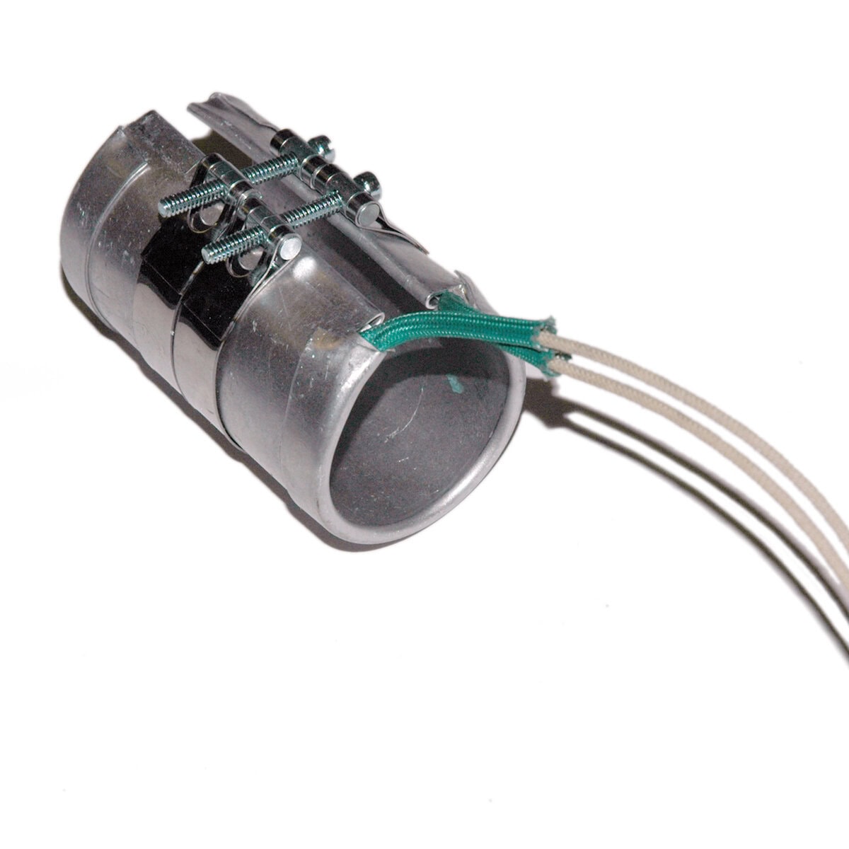 Heater Band, 1-1/2" Inside Diameter x 3" Wide, Mica, 240 Volt, 450 Watt, 12" Flex Leads - Image 1