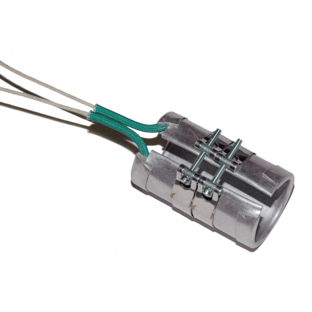 Heater Band, 1-1/2" Inside Diameter x 3" Wide, Mica, 240 Volt, 450 Watt, 12" Flex Leads