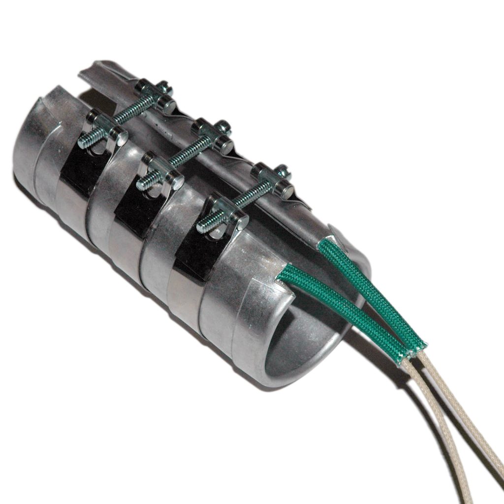 Heater Band, 1-1/2" Inside Diameter x 4" Wide, Mica, 240 Volt, 550 Watt, 12" Flex Leads