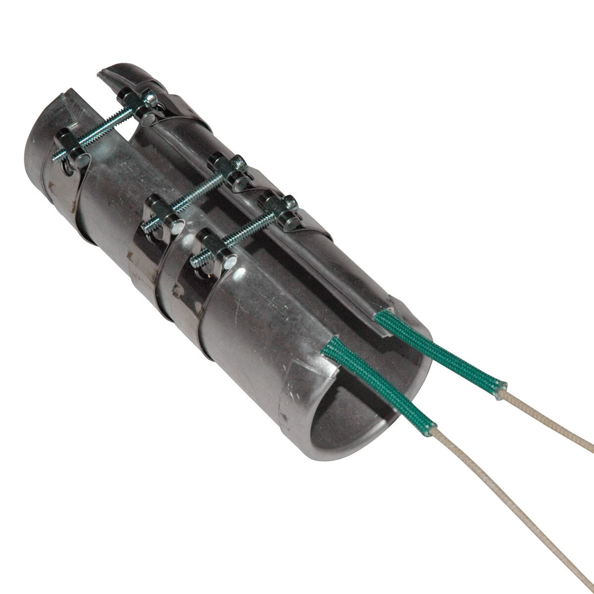 Heater Band, 1-1/2" Inside Diameter x 5" Wide, Mica, 240 Volt, 700 Watt, 12" Flex Leads - Image 1