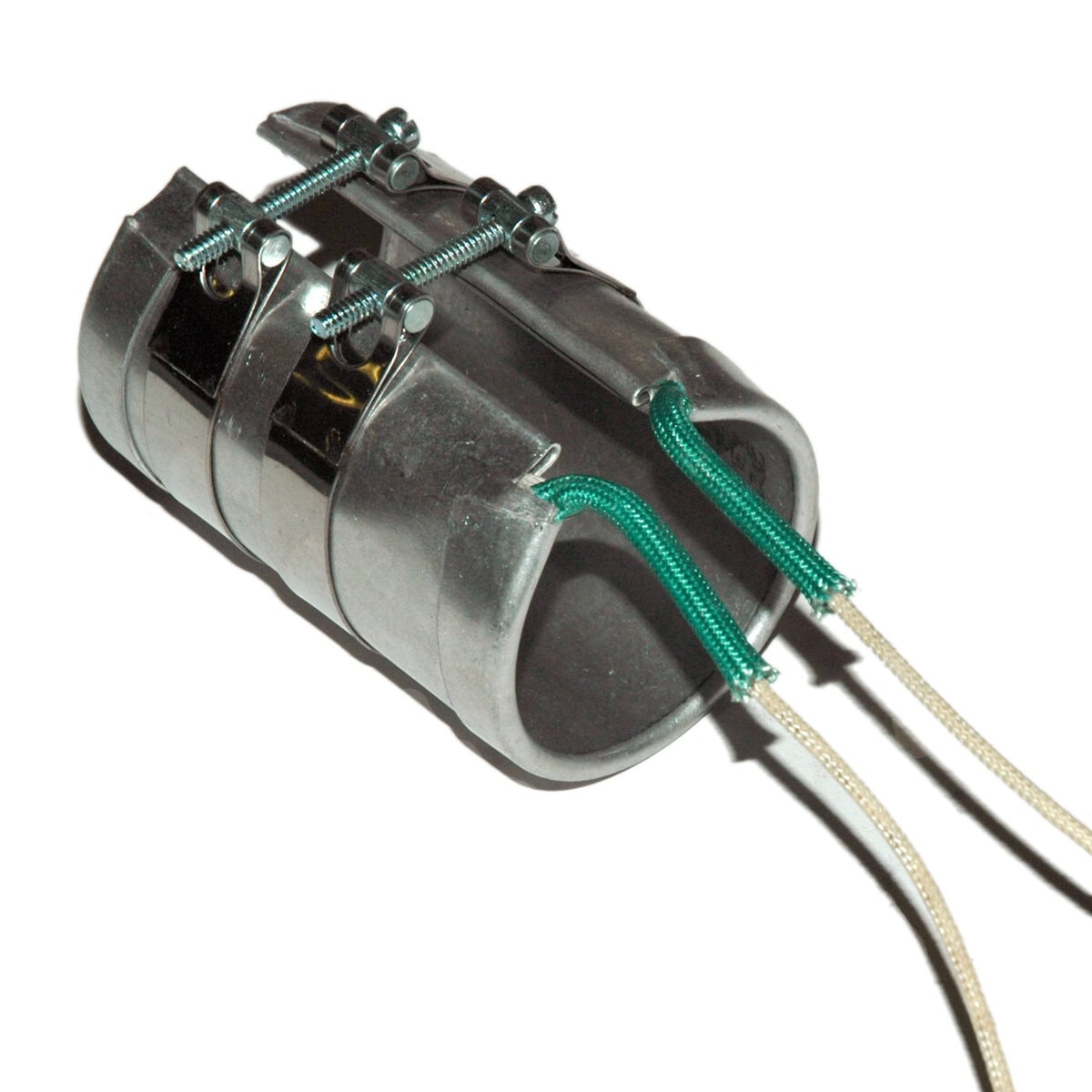 Heater Band, 1-3/4" Inside Diameter x 3" Wide, Mica, 240 Volt, 500 Watt, 12" Flex Leads - Image 1