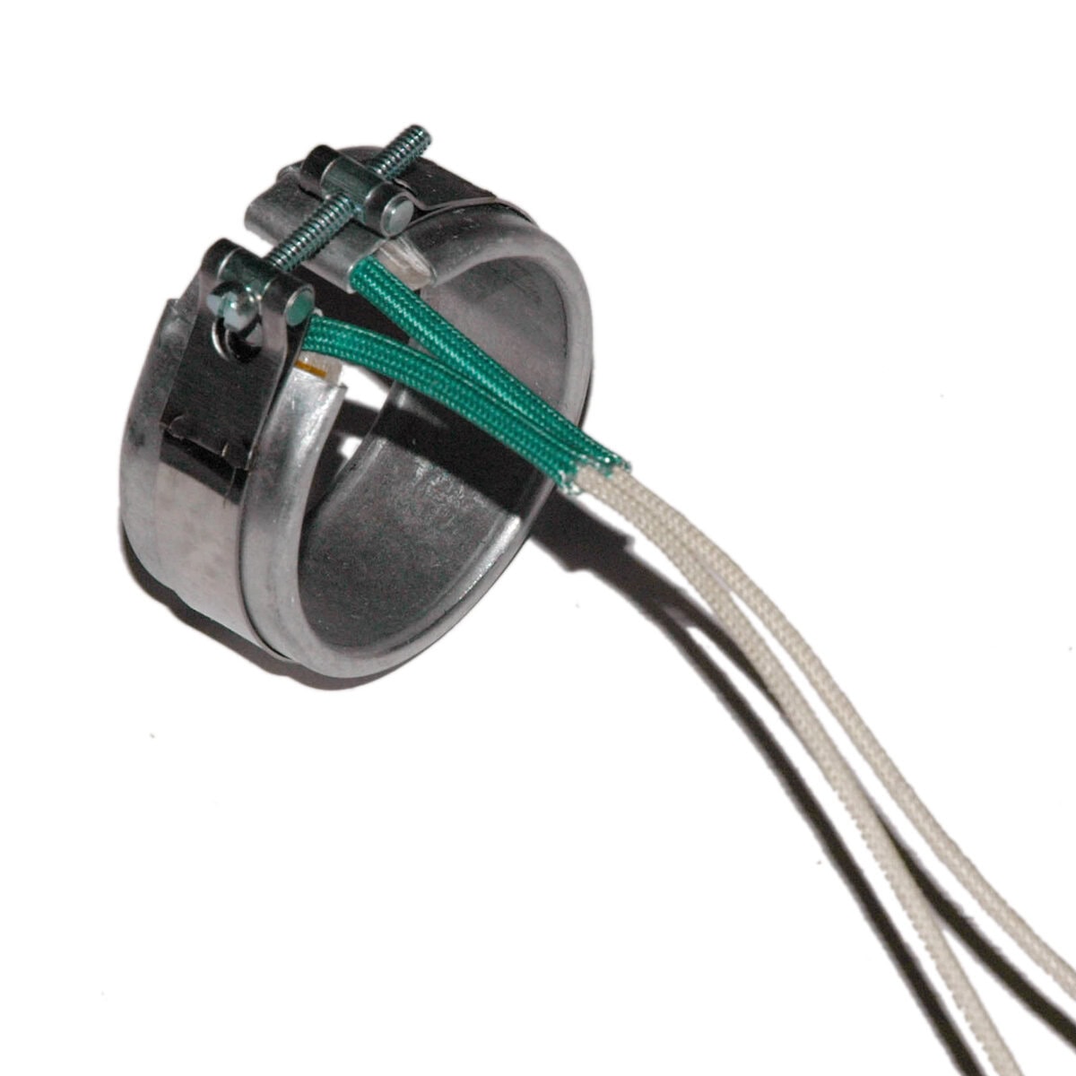 Heater Band, 2" Inside Diameter x 1" Wide, Mica, 240 Volt, 200 Watt, 12" Flex Leads - Image 1