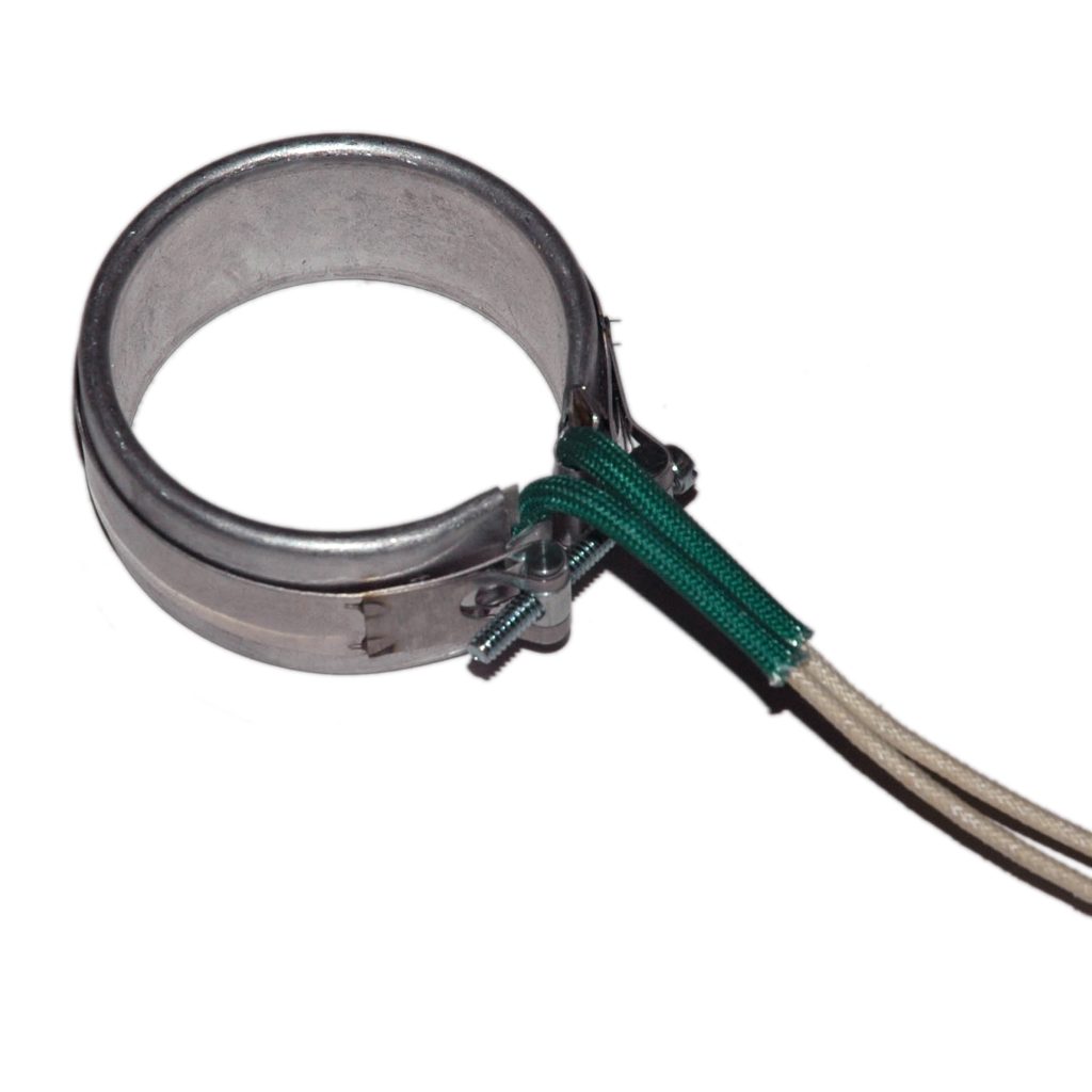 Heater Band, 2" Inside Diameter x 1" Wide, Mica, 240 Volt, 200 Watt, 12" Flex Leads