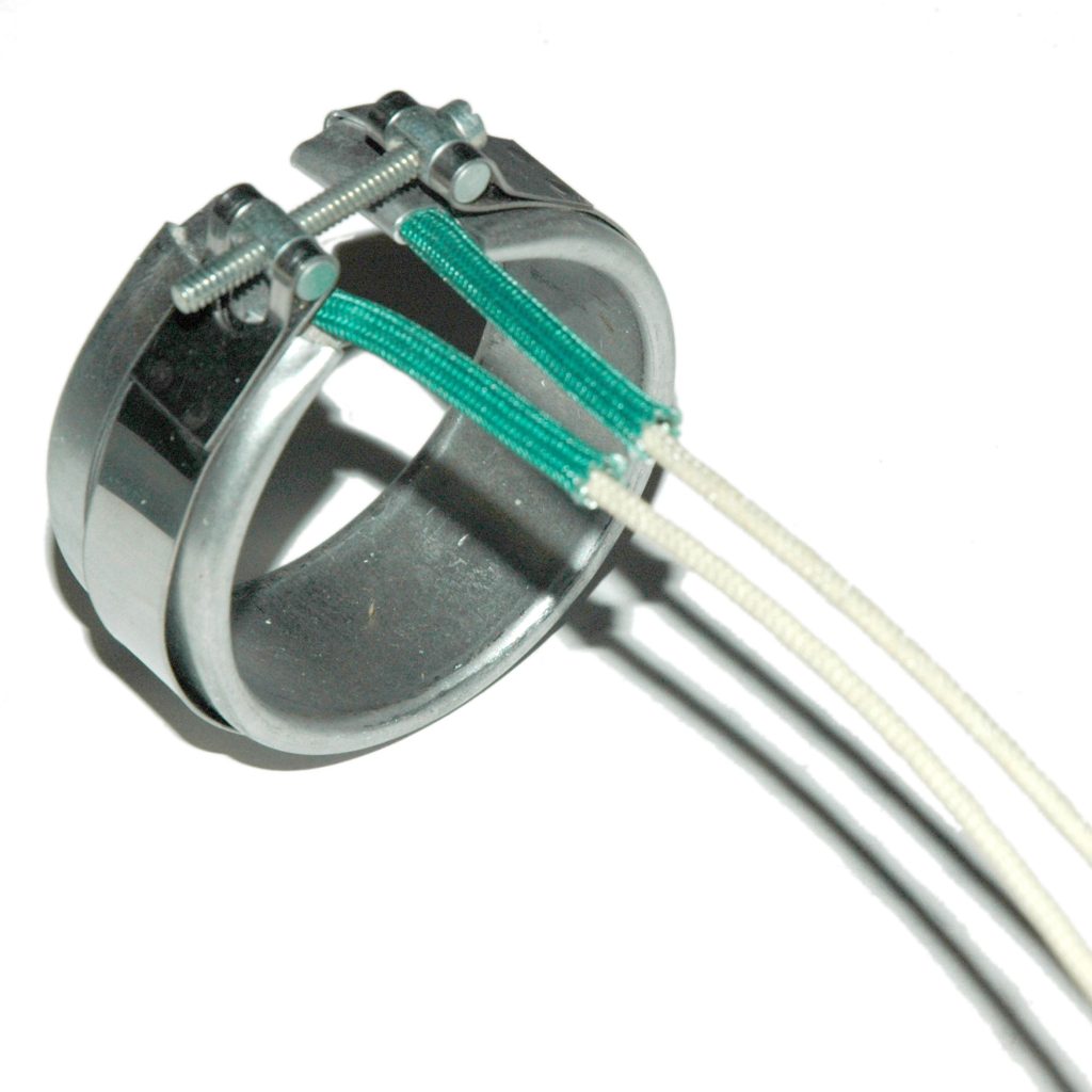 Heater Band, 2-1/8" Inside Diameter x 1" Wide, Mica, 240 Volt, 225 Watt, 12" Flex Leads