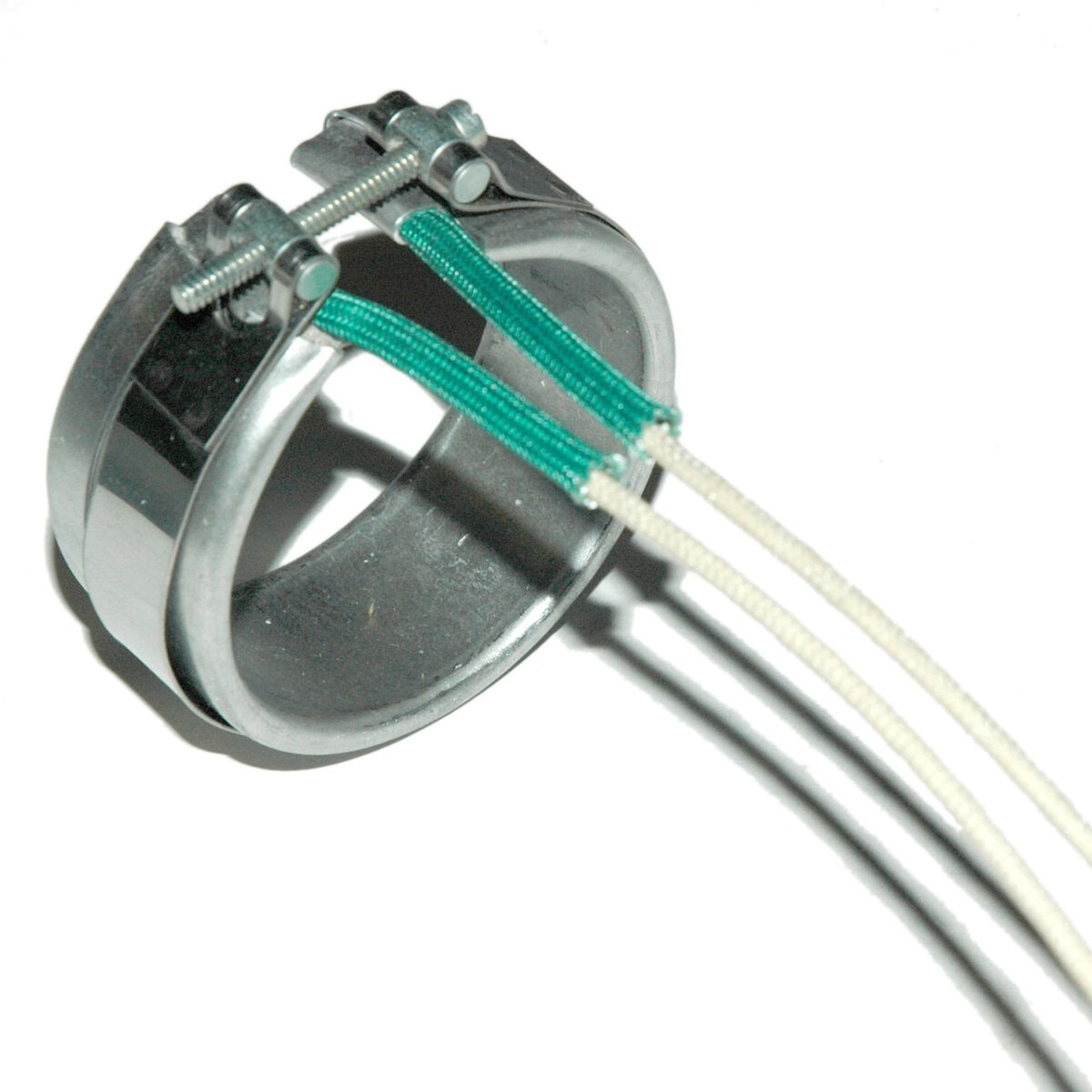 Heater Band, 2-1/8" Inside Diameter x 1" Wide, Mica, 240 Volt, 225 Watt, 12" Flex Leads - Image 1