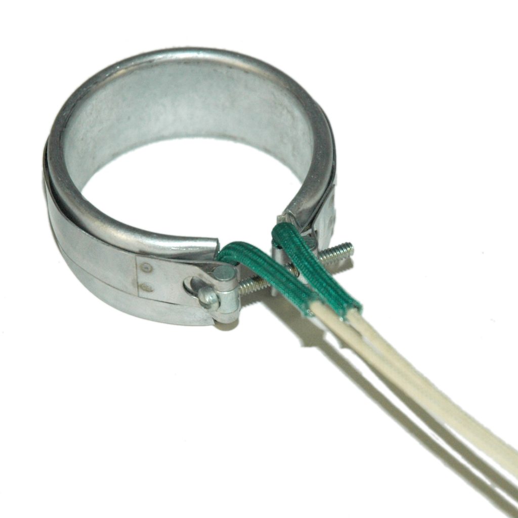 Heater Band, 2-1/8" Inside Diameter x 1" Wide, Mica, 240 Volt, 225 Watt, 12" Flex Leads