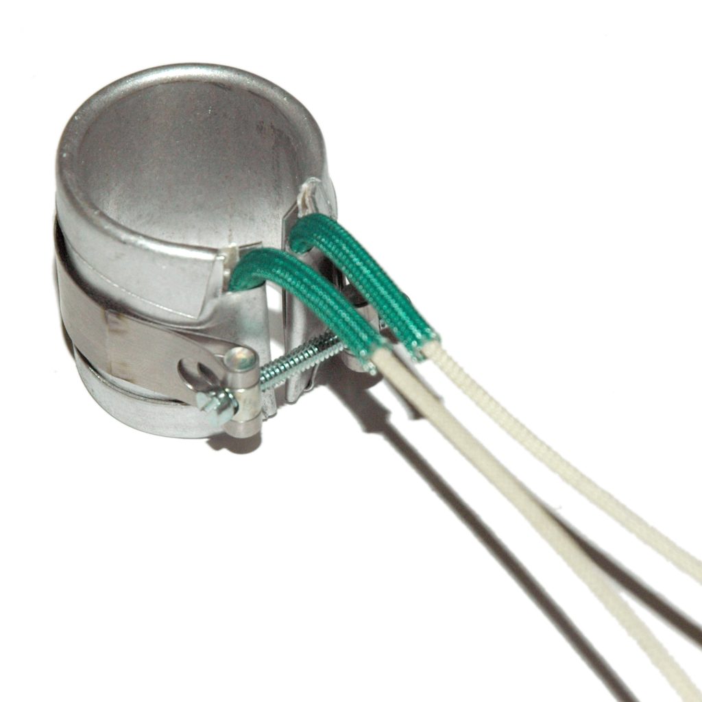 Heater Band, 1-1/4" Inside Diameter x 1-1/2" Wide, Mica, 240 Volt, 200 Watt, 12" Flex Leads