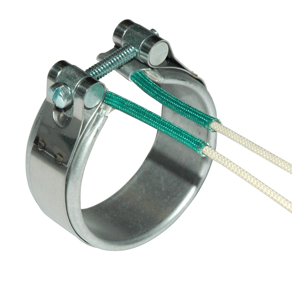 Heater Band, 2-1/8" Inside Diameter x 1" Wide, Mica, 120 Volt, 225 Watt, 12" Flex Leads - Image 1