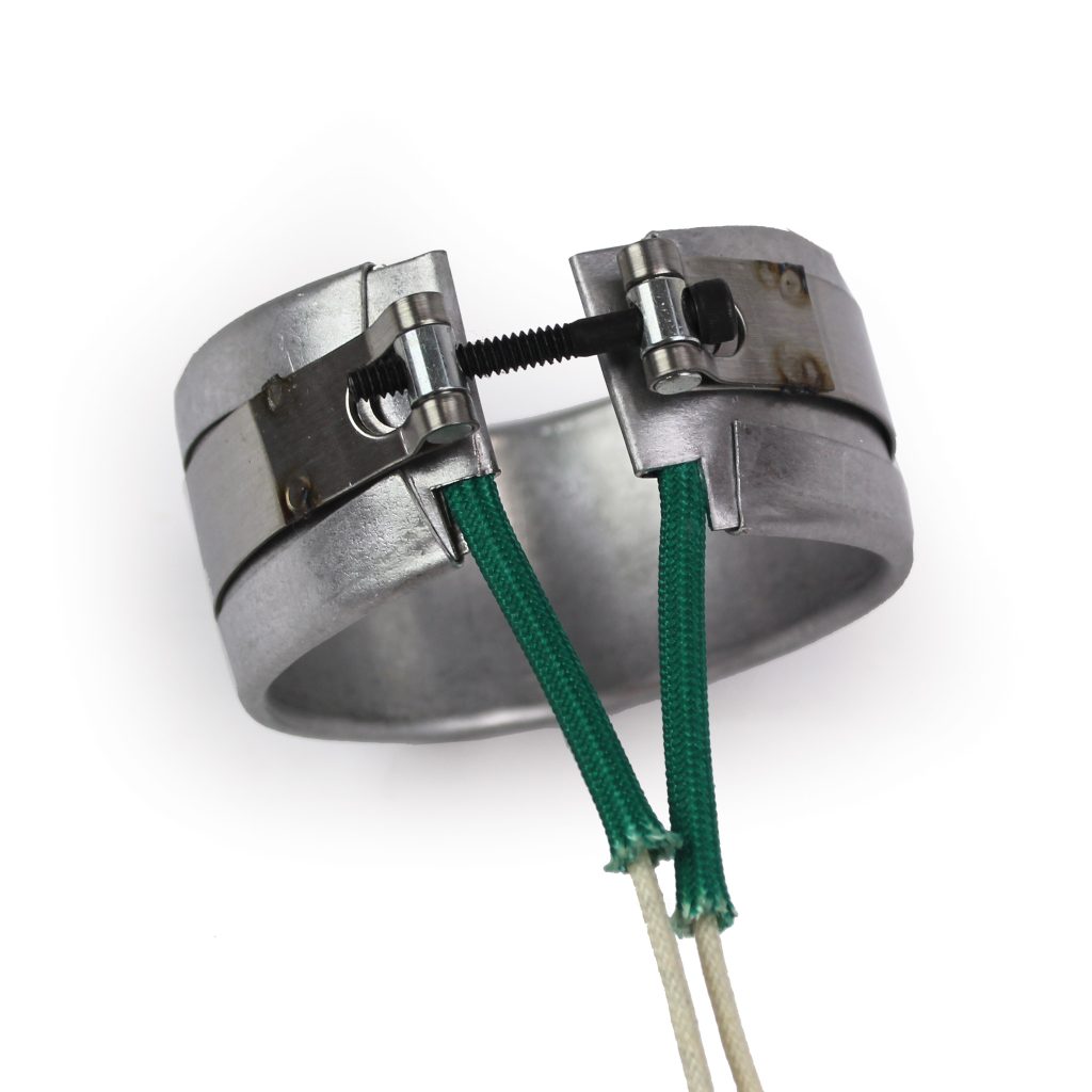Heater Band, 2-1/4" Inside Diameter x 1-1/4" Wide, Mica, 240 Volt, 327 Watt, 12" Flex Leads