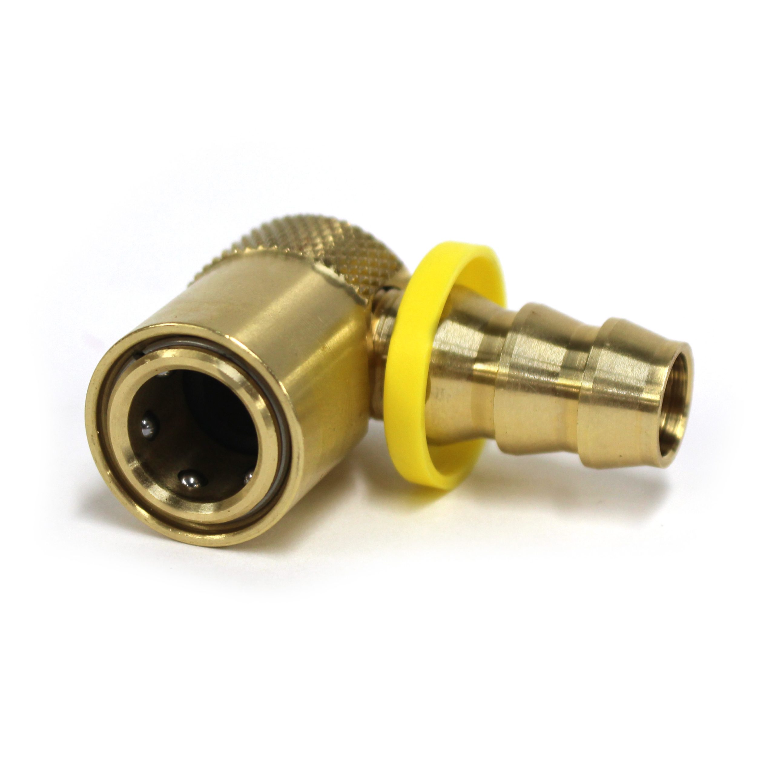 Coupler, Water Jumper, 3/8" Passage, 1/2" Push-On Hose Barb, Sleeve Locking - Image 2