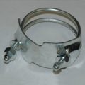 Spiral Double Bolt Hose Clamp, Counterclockwise, 3″