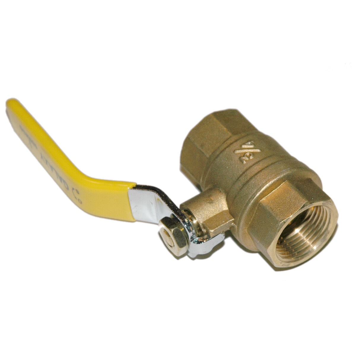 Ball Valve, 3/4", Female NPT, Econo Line, Full Port, Brass - Image 1