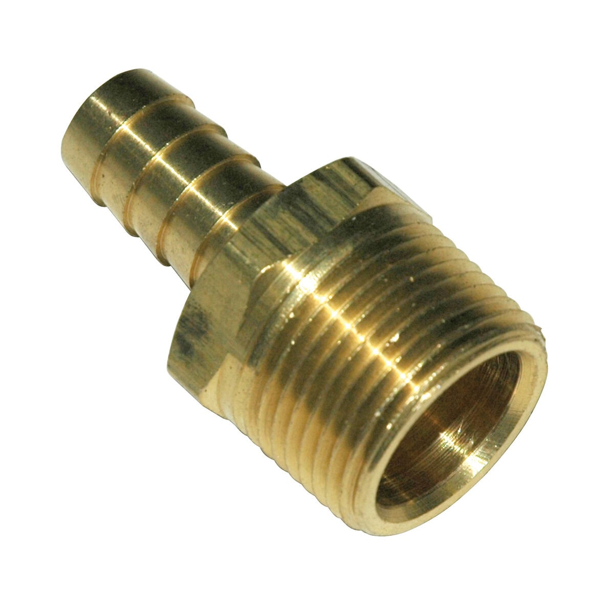 Hose Barb, 1/2" Inside Diameter Hose, 3/4" Male NPT, Straight, Brass. - Image 2
