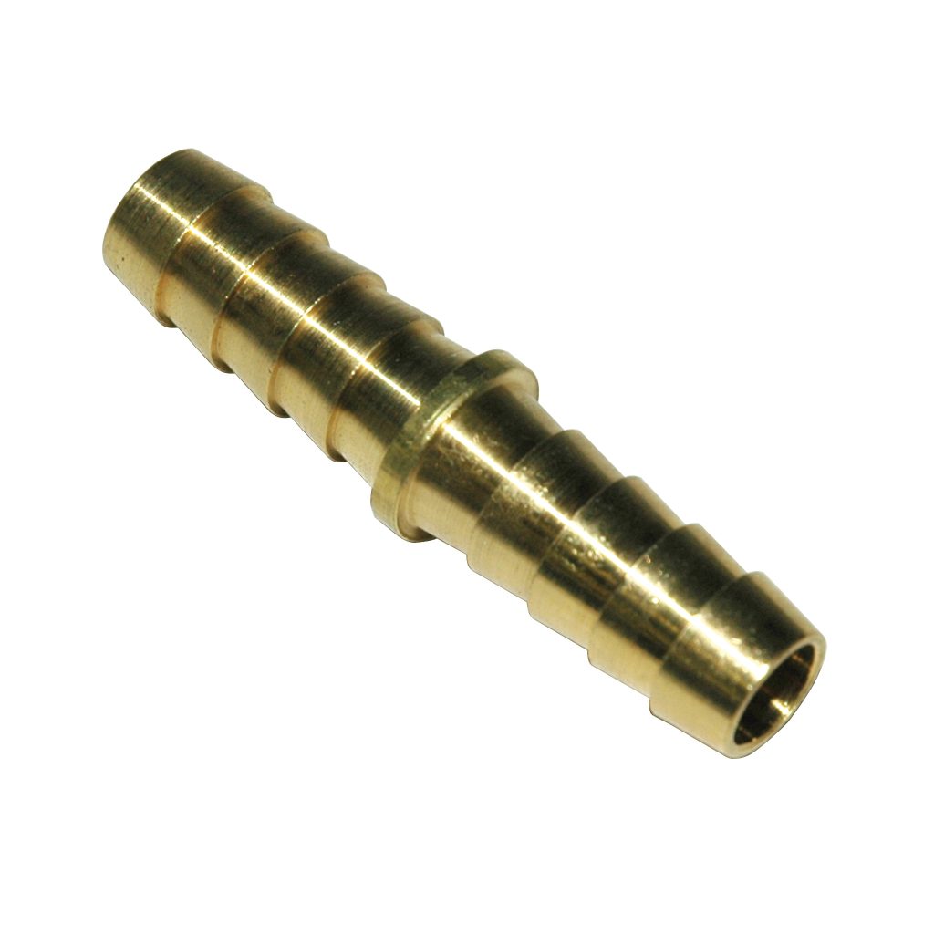 Hose Mender, 3/8" Inside Diameter hose, Standard, Brass.