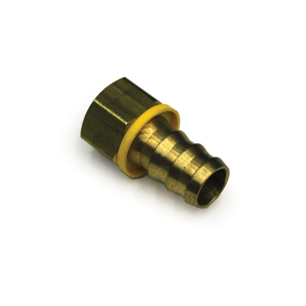 Hose Barb, 3/4" Inside Diameter Push-On, 3/4" Female NPT, Brass.