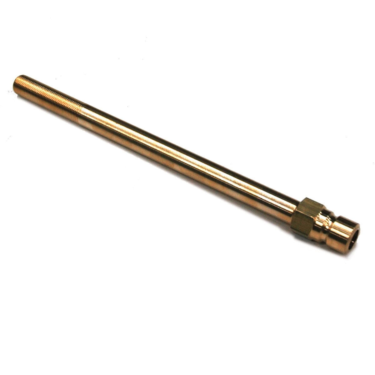 Plug, Water Extension, 300 Series, 3/8" Passage, 7" Length, 1/8" NPT, Brass - Image 1