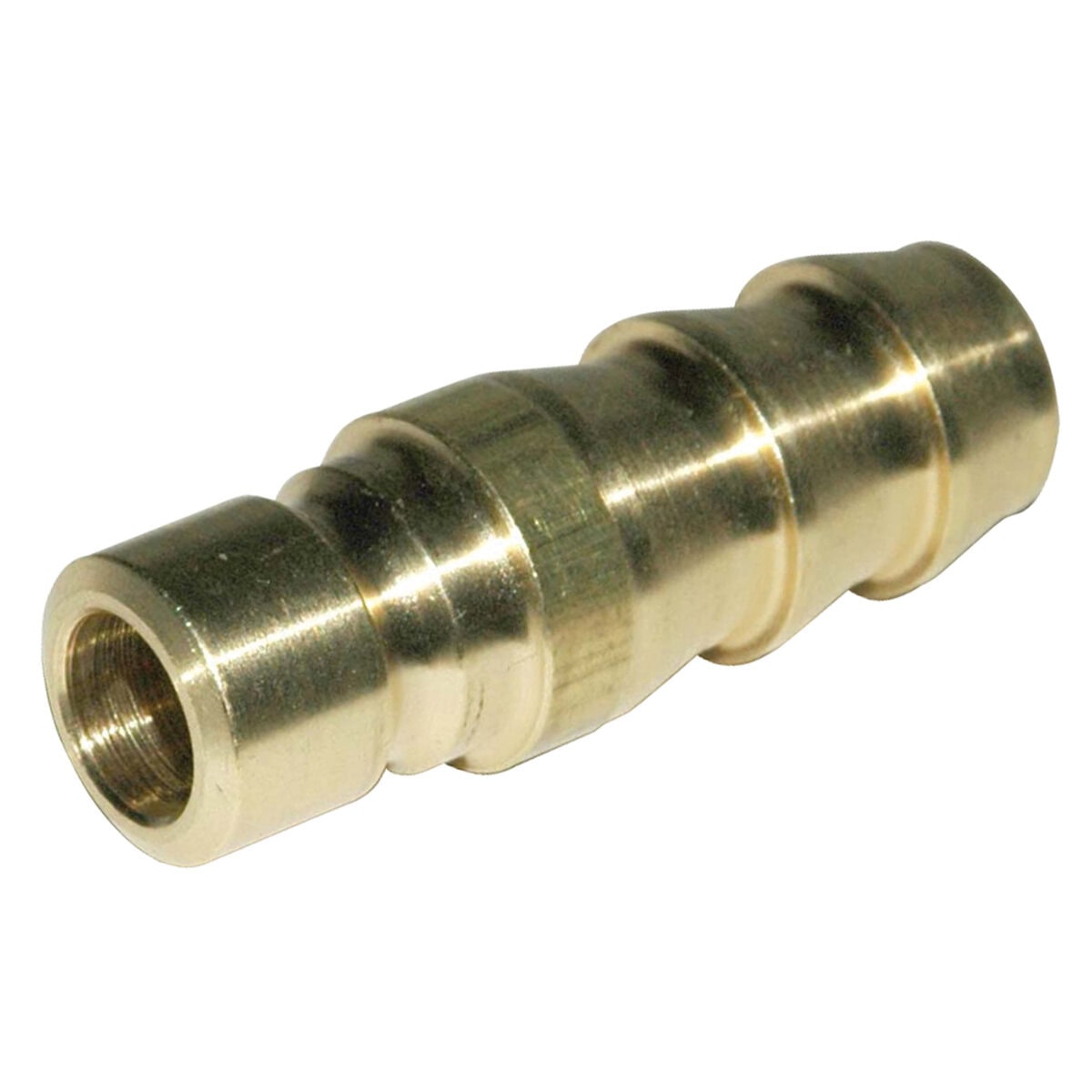 Combination Hose Insert/Plug, 300 Series 1/2" Hose Barb x 3/8" Water Passage, Brass - Image 2