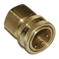 Coupler, ST Series, 1/2" Body, 1/2"-14 Female NPT, Brass