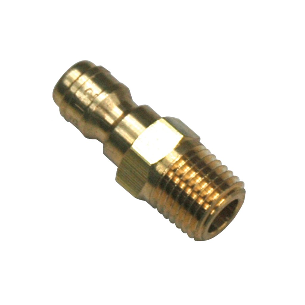 Plug, ST Series, 1/4" Body, 1/4"-18 Male NPT Brass