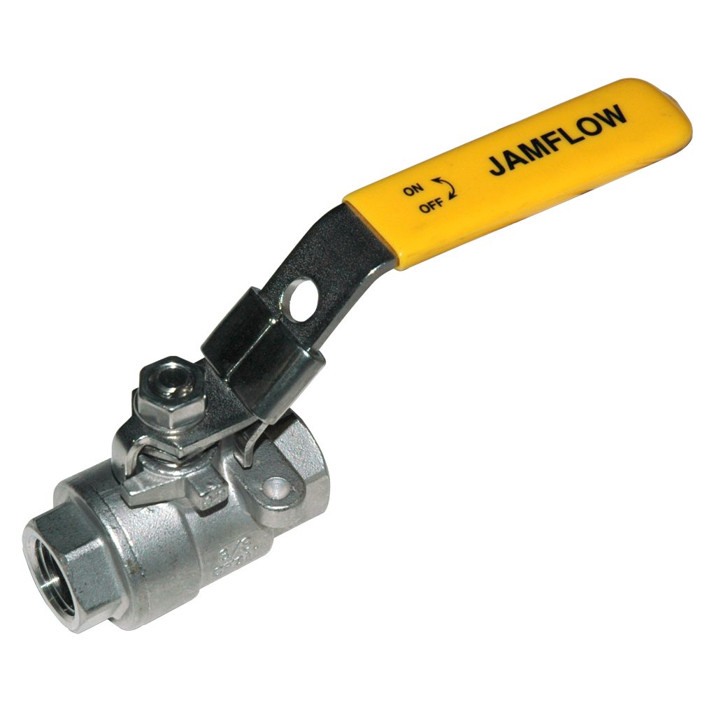 Ball Valve, 3/8" NPT, Female x Female, Stainless Steel, 1000 psi, 400 F