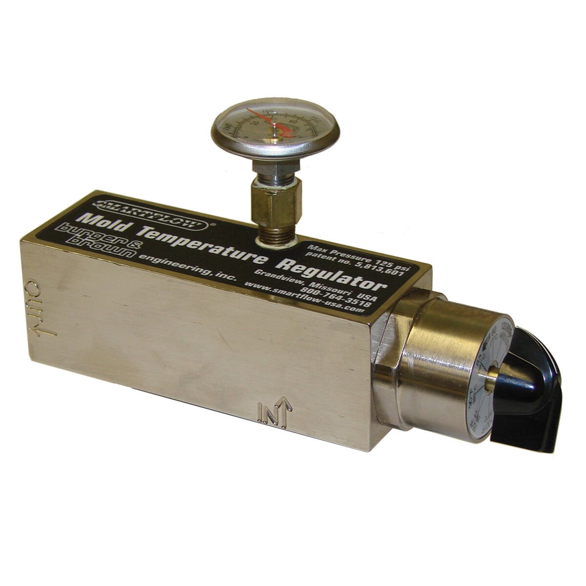 Mold Temperature Regulator, 80-120 Deg F, 1/4" NPT Inlet and 1/2" NPT Outlet - Image 1