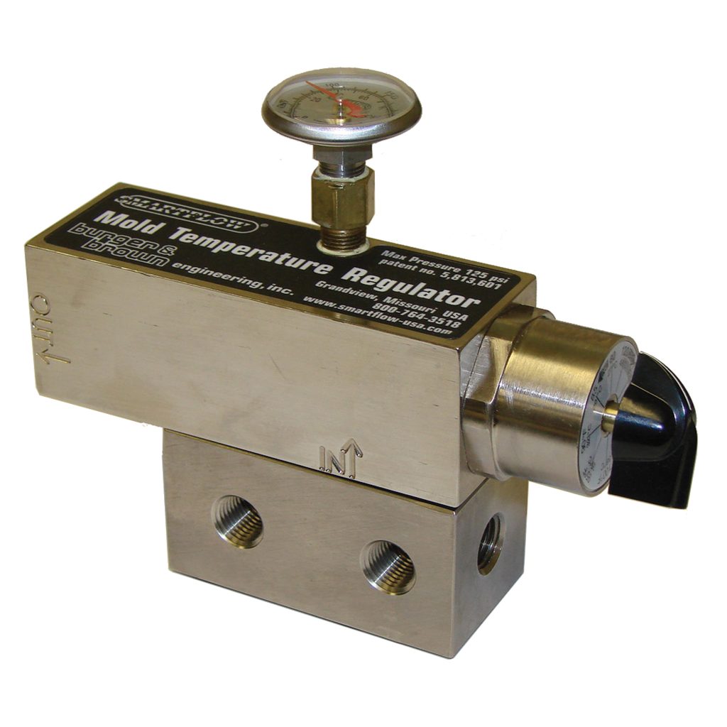 Mold Temperature Regulator, 80-120 Deg F, 1/4" NPT Inlet and 1/2" NPT Outlet, with Manifold