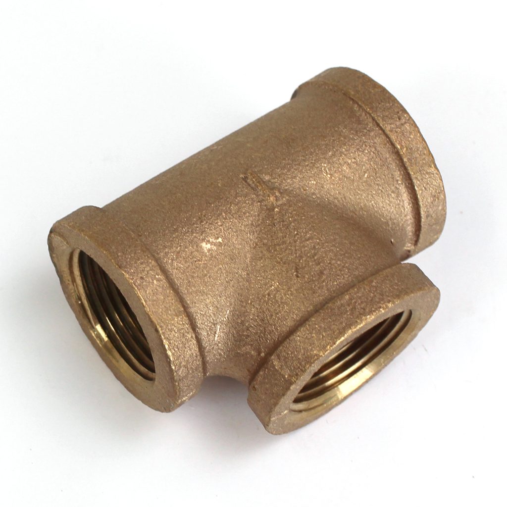 Tee, 3/8" NPT, Bronze