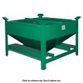 Mobile Storage Hopper, Heavy Duty 20 cu ft, 45° Hopper Slope