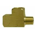 Street Tee, Brass Mold Fitting 1/2″ NPT Female x 1/2″ NPT Male on Run – Barstock