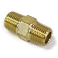 Hex Nipple, Brass Mold Fitting 1/4″ NPT Male x 1/8″ NPT Male
