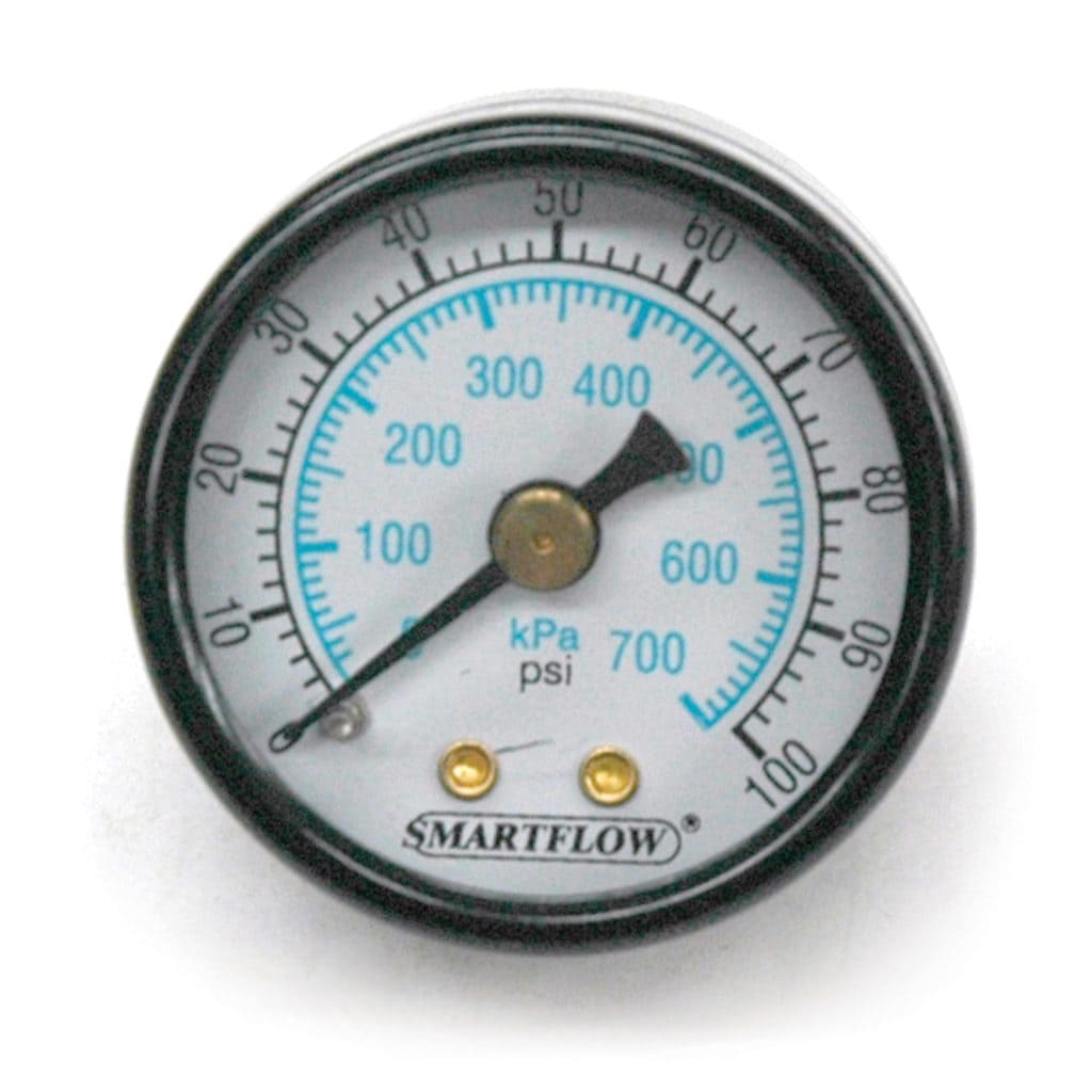 Pressure Gauge, for SMARTFLOW Flowmeters, 1/8" NPT