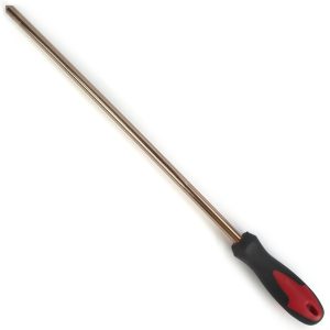 Brass Rod, Straight with Pointed Nose, 3/8" Rod Diameter, 17" Overall Length