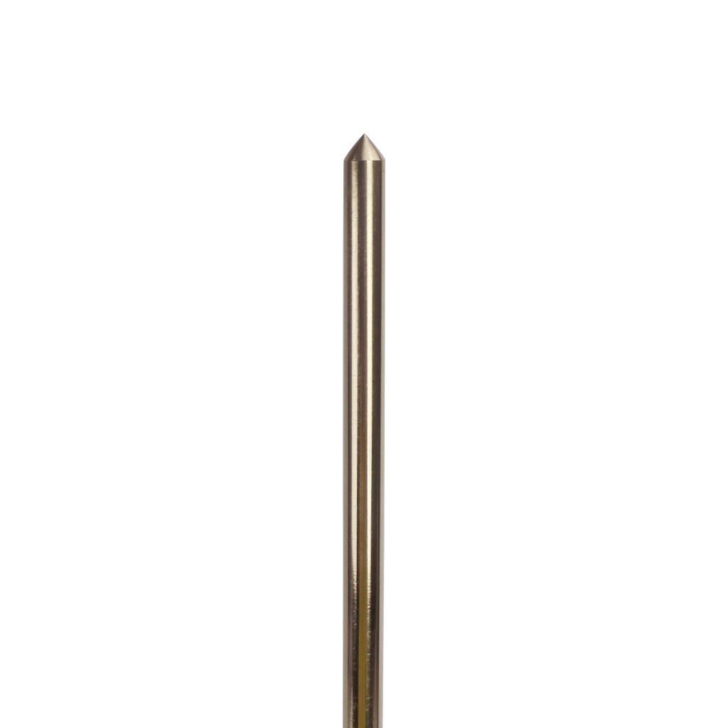 Brass Rod, Straight with Pointed Nose, 3/8" Rod Diameter, 17" Overall Length