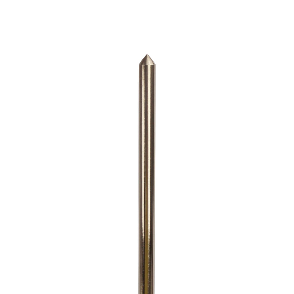 Brass Rod, Straight with Pointed Nose, 3/8" Rod Diameter, 17" Overall Length - Image 2