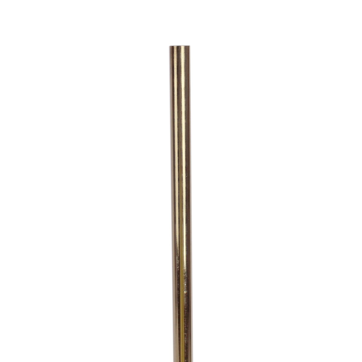 Brass Rod, Straight with Flat/Blunt Nose, 3/8" Rod Diameter, 17" Overall Length - Image 2