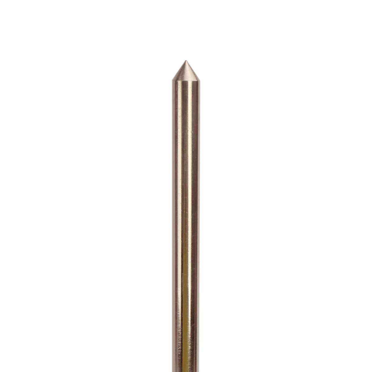 Brass Rod, Straight with Pointed Nose, 3/8" Rod Diameter, 13-7/8" Overall Length, Ergonomic Soft Comfort Grip - Image 2