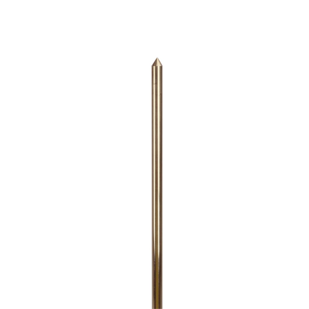 Brass Rod, Straight with Pointed Nose, 3/16" Rod Diameter, 13-3/4" Overall Length, Ergonomic Soft Comfort Grip