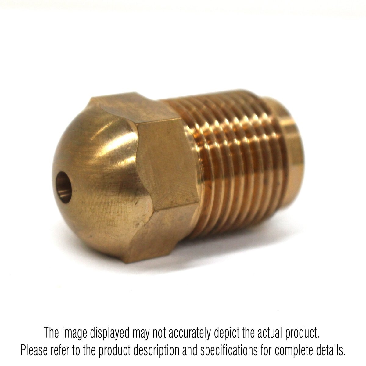 Nozzle Tip, FT, BeCu, 1-1/2" OAL, 7/8"-14 Thread, 1/2" Rear Opening, 3/4" Radius, 1/8" Orifice - Image 1