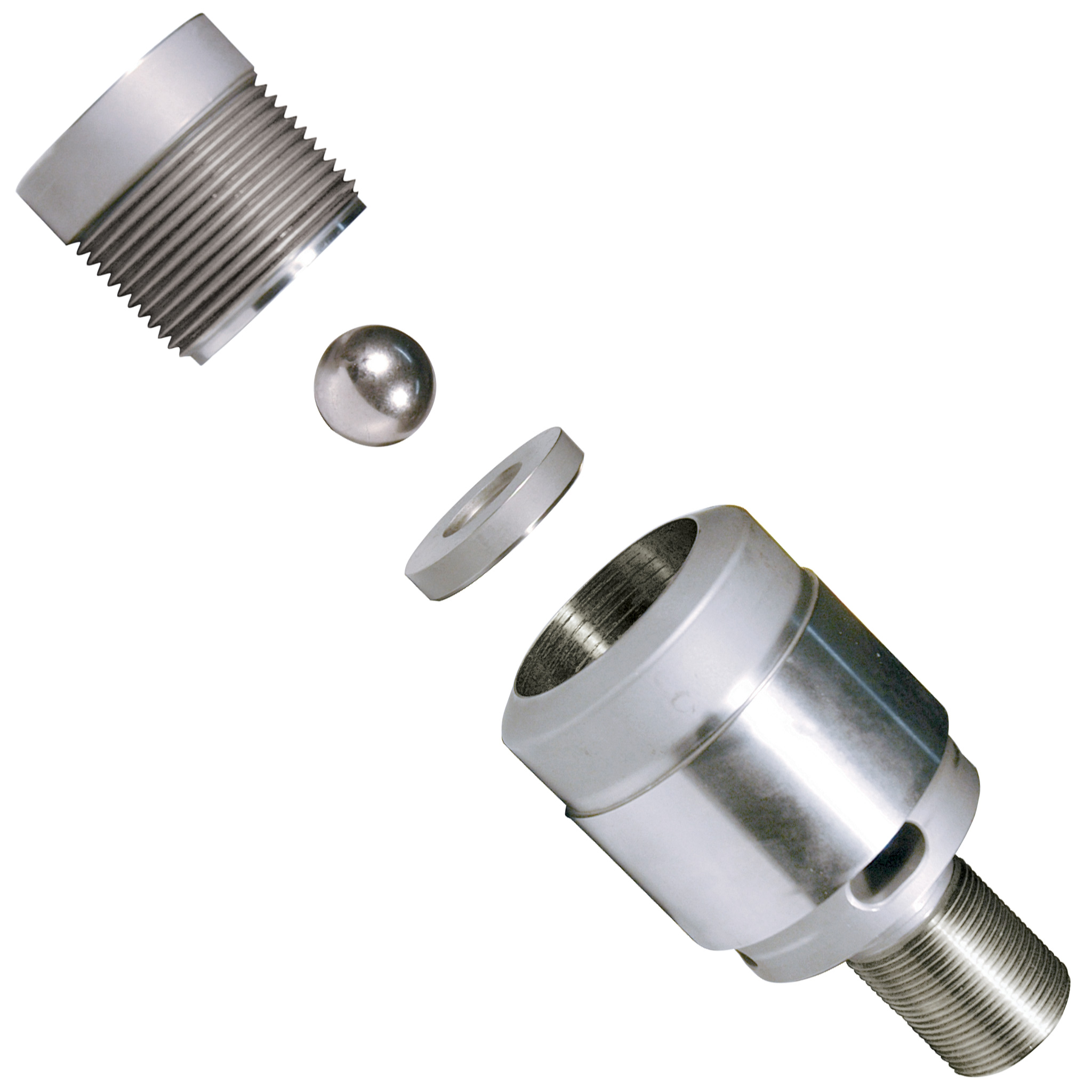 Ball Check, Battenfeld, 25mm, 2.688" OAL, with Welded-In Pin, M10x1.5 - Image 1